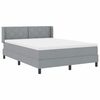 vidaXL Boxspringbed met matras Lichtgrijs 200 x 160 cm Polyester