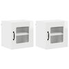 vidaXL Keukenkast Kalmar 2 pcs Hoogglans wit 40 x 31 x 40 cm