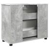 vidaXL Badkamer Kast met lade met opslag Beton Grijs 76,5 x 35 x 64 cm