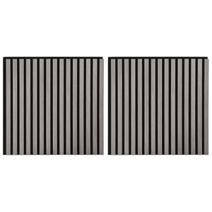vidaXL Wandpanelen 2 st 60,5 x 60 cm Grijs