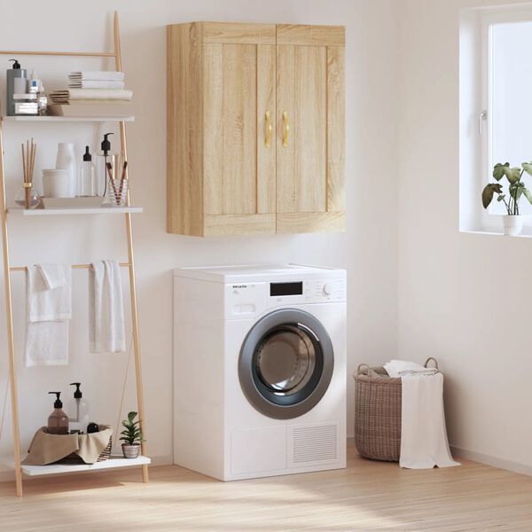 vidaXL Wandkast 69,5x34x90 cm bewerkt hout sonoma eikenkleurig
