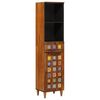 vidaXL Badkamerkast met lade met plank Walnotenhout 38 x 33 x 160 cm