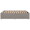 vidaXL Bedframe zonder matras stof taupe 160x200 cm