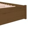 vidaXL Bedframe massief hout honingbruin 120x190 cm