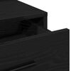 vidaXL Plafondtafel met lade Zwart Eiken 79 x 41 x 135 cm Bewerkt hout