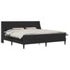 vidaXL Bedframe met matras Zwart 180 x 200 cm fluweel