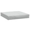 vidaXL Palletkussen 60x60x9,5 cm stof gem&ecirc;leerd lichtgrijs