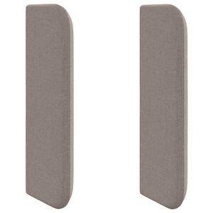 vidaXL Hoofdbord oor Taupe 40,5 x 40,5 x 4 cm Stof