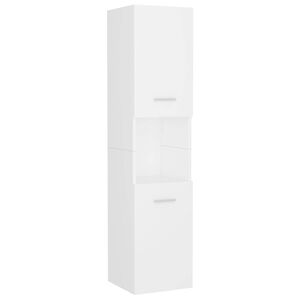vidaXL Badkamerkast 30x30x130 cm bewerkt hout wit