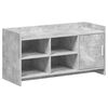 vidaXL Schoenenkast Betongrijs 100 x 39,5 x 51 cm Bewerkt hout