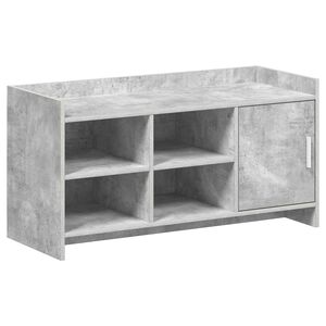 vidaXL Schoenenkast Betongrijs 100 x 39,5 x 51 cm Bewerkt hout