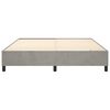 vidaXL Boxspring bed 160x200 cm fluweel lichtgrijs