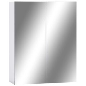 vidaXL Badkamerspiegelkast 60x15x75 cm MDF wit