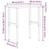 vidaXL Werkbank rechthoekig 80x60x(73-99,5) cm massief acaciahout