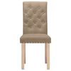 vidaXL Eetkamerstoelen 6 st stof taupe