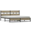 vidaXL Bedframe zonder matras metaal sonoma eikenkleurig 183x213 cm