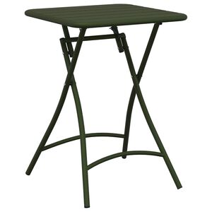 vidaXL Bistrotafel Donkergroen 55 x 55 x 72,5 cm Poedercoating staal