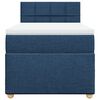 vidaXL Boxspring met matras stof blauw 100x200 cm