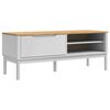 vidaXL Hal bank FLORO Wit 115 x 40 x 45 cm Massief Vurenhout