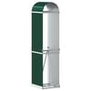 vidaXL Haardhoutopslag 40x45x170 cm gegalvaniseerd staal groen