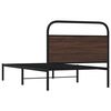 vidaXL Bedframe zonder matras bewerkt hout bruin eikenkleur 107x203 cm