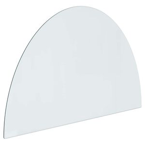 vidaXL Vuurplaats Glazen Plaat Doorzichtig 800 x 500 mm Glas