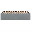 vidaXL Bedframe zonder matras stof lichtgrijs 160x200 cm