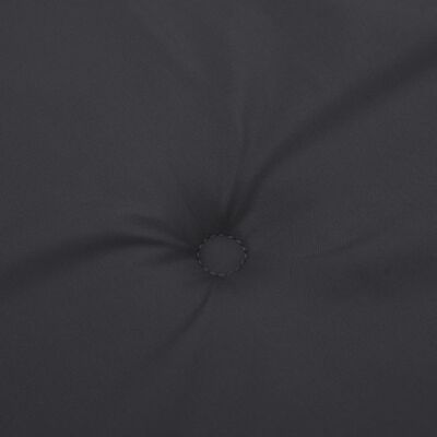 vidaXL Tuinstoelkussens 4 st hoge rug120x50x3 cm stof zwart