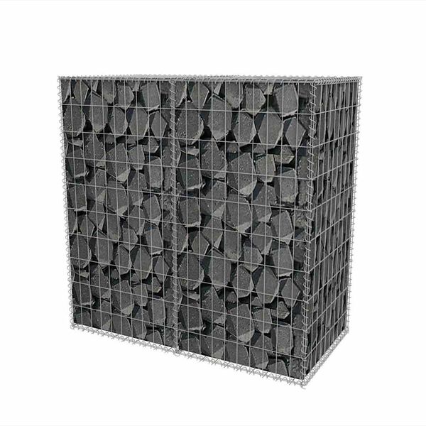 vidaXL Gabion mand 100x50x100 cm gegalvaniseerd staal