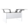 vidaXL Salontafel 80x50x42,5 cm bewerkt hout hoogglans wit
