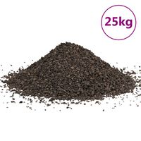 vidaXL Basaltgrind 25 kg 1-3 mm zwart