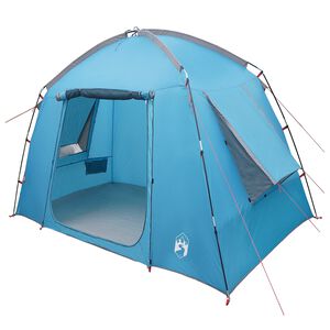 vidaXL Huisje Tent met dak Blauw 210 x 210 x 138 cm Polyester