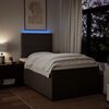 vidaXL Boxspring met matras stof lichtgrijs 120x200 cm