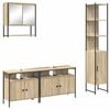 vidaXL Badkamermeubelset 4 st Sonoma Eiken 33 x 33 x 185,5 cm