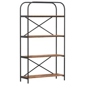 vidaXL Boekenkast 4-laags 80 x 30 x 146 cm Bewerkt hout Oudhout