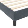 vidaXL Boxspringbed met hoofdeinde Donkergrijs 100 x 200 cm Fluweel
