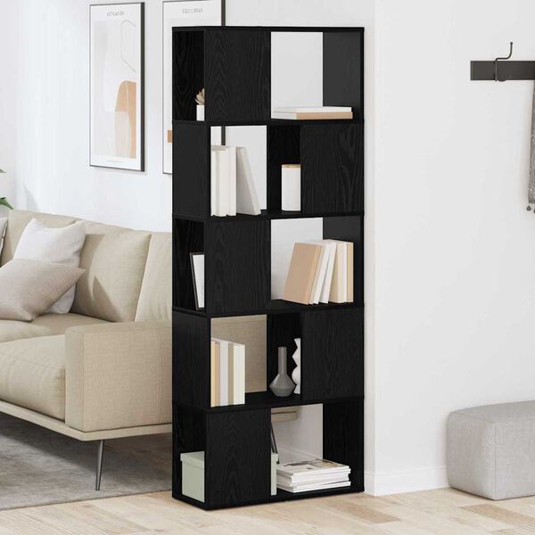 vidaXL Tv-meubelset Wandgemonteerd Zwart 60 x 24 x 156 cm Bewerkt hout