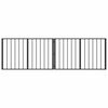 vidaXL Hondenhek 2 pcs Zwart 100 x 60 cm Gegalvaniseerd staal