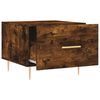 vidaXL Salontafels 2 st 50x50x40 cm bewerkt hout gerookt eikenkleurig