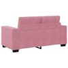 vidaXL Bankstel 3 pcs Roze 221 x 80 x 80 cm Fluweel