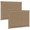 vidaXL Zitkussens 2 pcs Polyester Taupe 47 x 36 x 2 cm