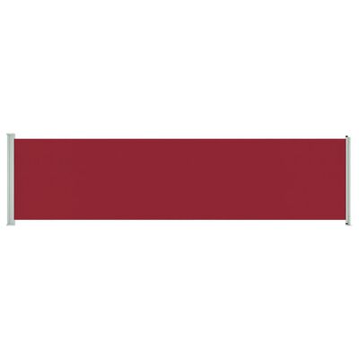 vidaXL Tuinscherm uittrekbaar 600x160 cm rood