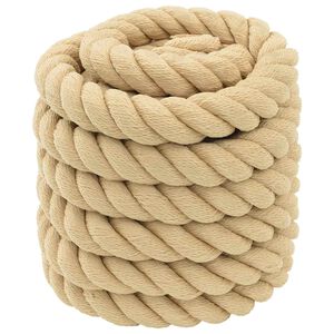 vidaXL Boottouw 5 mm 10 m Naturel
