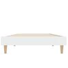 vidaXL Bedframe bewerkt hout wit 75x190 cm