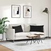 vidaXL Sofa Kussens 2 pcs Zwart 80 x 40 cm Stof