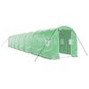 vidaXL Tuinkas met stalen frame 28 m&sup2; 14x2x2 m groen