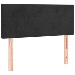 vidaXL Hoofdbord 90x5x78/88 cm fluweel zwart