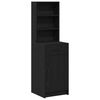 vidaXL Hoge kast Zwart Eiken 41 x 40 x 135 cm Bewerkt hout