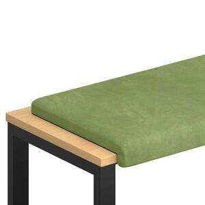 vidaXL Bankkussen fluweel Lichtgroen Diepte 35 cm