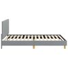 vidaXL Bedframe voor kinderen met hoofdbord Lichtgrijs 90 x 190 cm